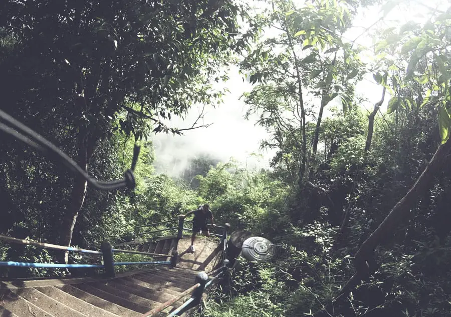 Tiger Cave Temple stairs