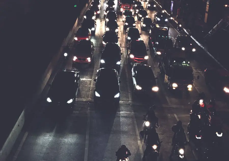 Traffic jam in Bangkok