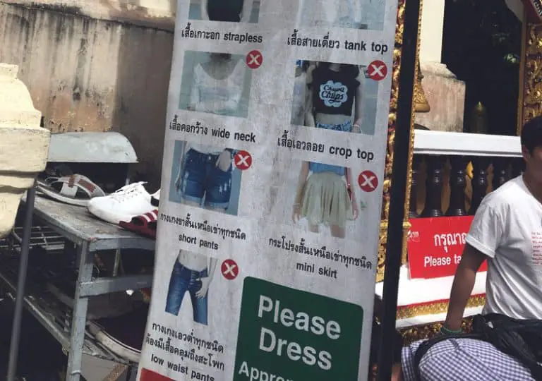 Dress Code For Tourists In Thailand 2020