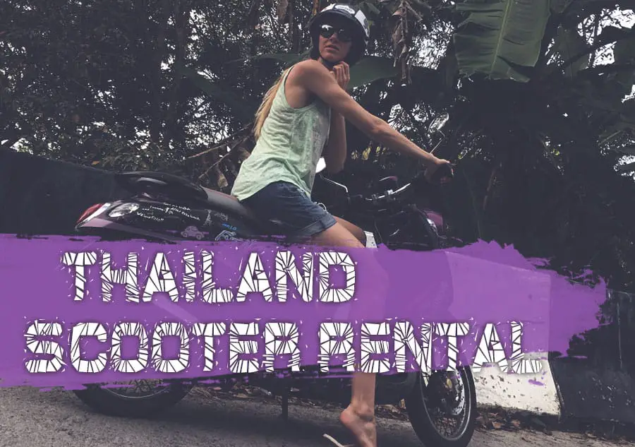 License to rent a scooter in Thailand