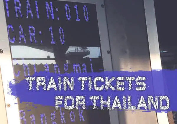 Train tickets in Thailand